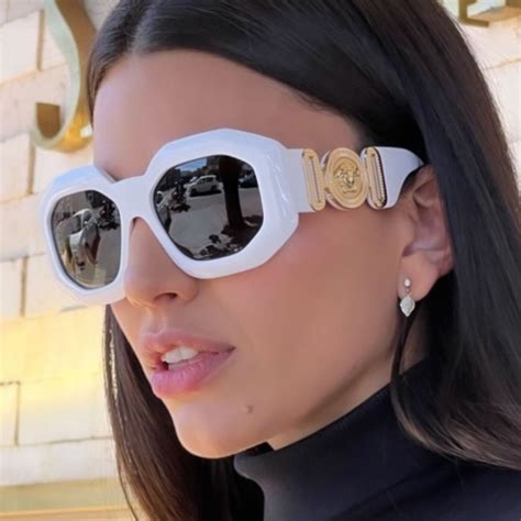 versace sunglasses white|versace white sunglasses for women.